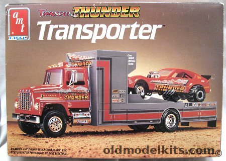 AMT 1/25 Tennessee Thunder Funny Car and Ford LN 8000 Transporter Truck, 6636 plastic model kit